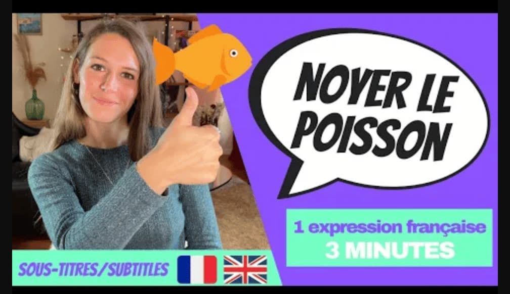 Imparare il francese in 2 minuti - Modo di dire francese: Noyer le poisson