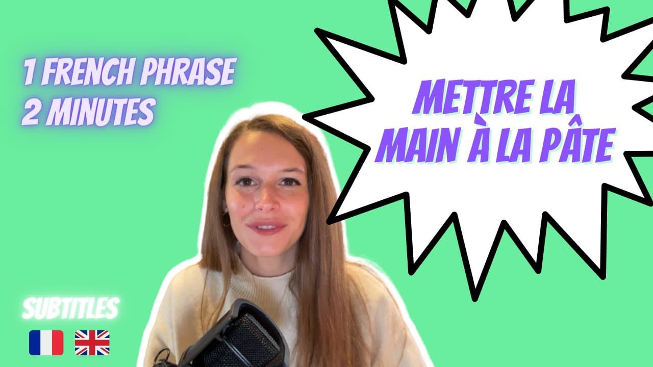 METTRE LA MAIN À LA PÂTE