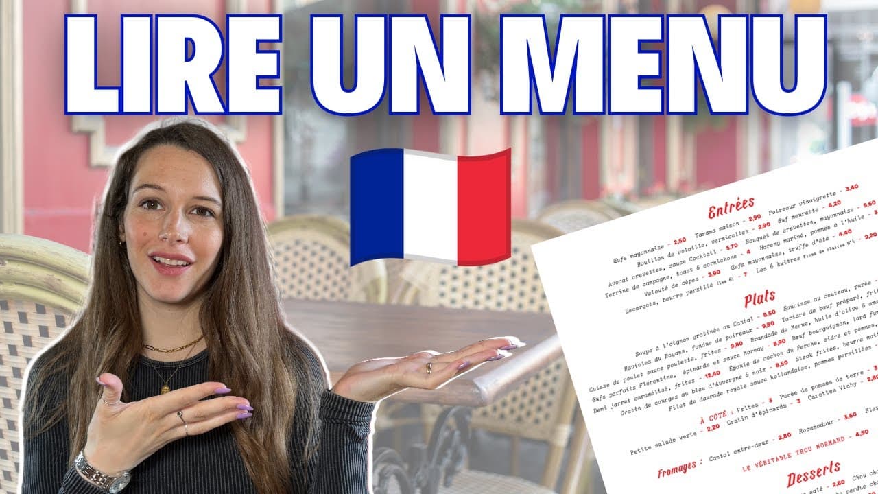 Vamos ler juntos um cardápio em francês, com ficha de vocabulário