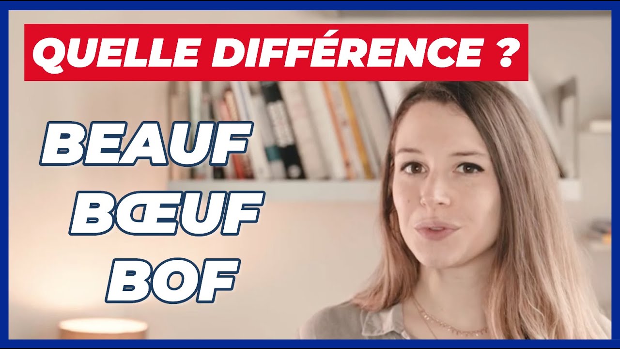 LA DIFFÉRENCE EN FRANÇAIS ENTRE BEAUF BŒUF ET BOF ?