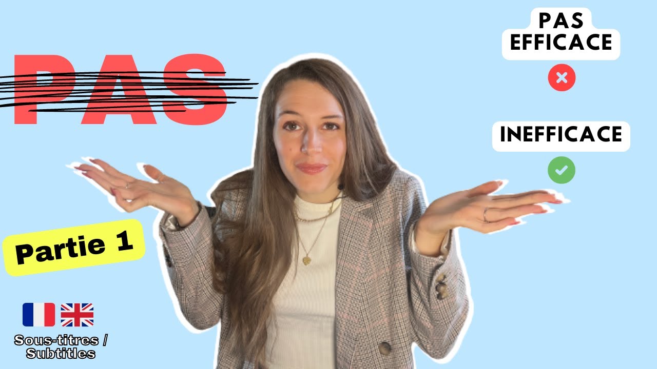 ❌ Use « PAS » less often! – 14 OPPOSITE ADJECTIVES in FRENCH 🇫🇷🎓