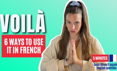 Spoken french 🇫🇷 – how to use “VOILÀ” in French?